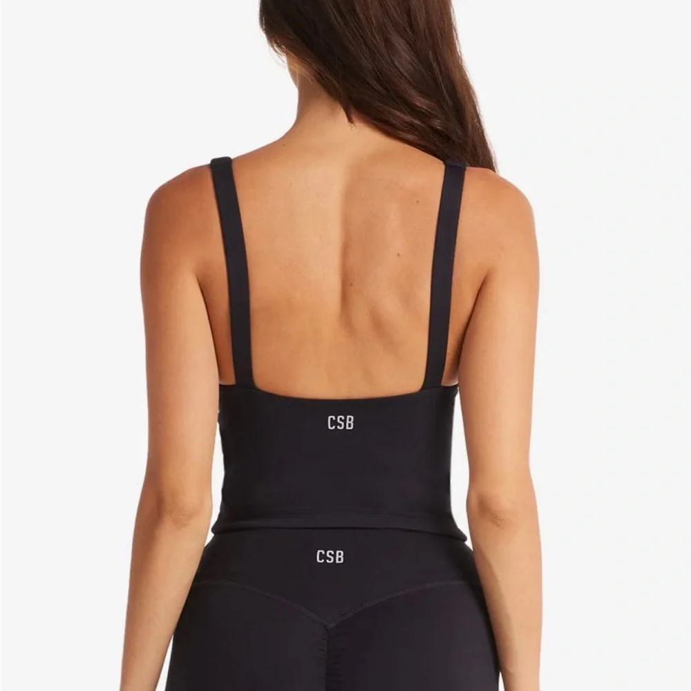 Serenity Plunge Longline Tank in Light Grey - Picture 5 of 5